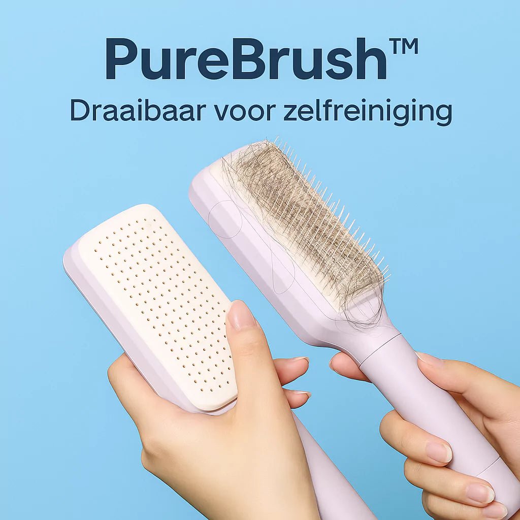 PureBrush™ – 2-in-1 Zelfreinigende Borstel