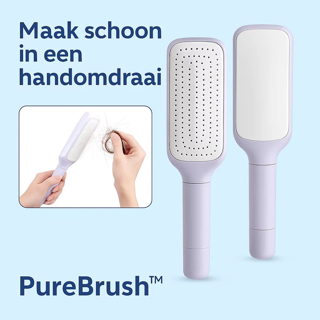PureBrush™ – 2-in-1 Zelfreinigende Borstel