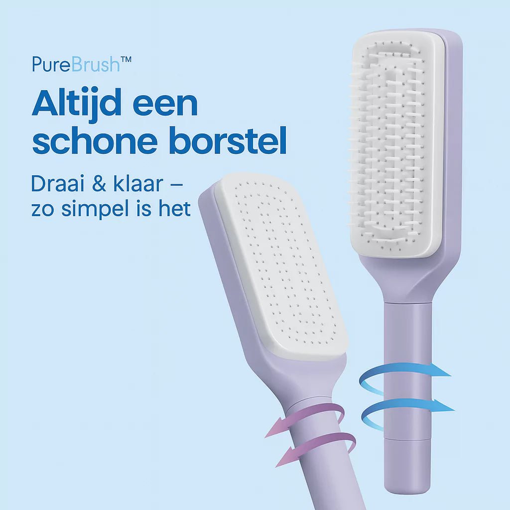 PureBrush™ – 2-in-1 Zelfreinigende Borstel