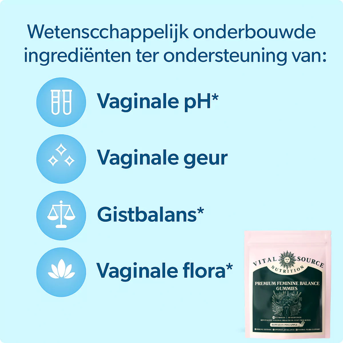 Vrouw Balans 60pcs Gummies
