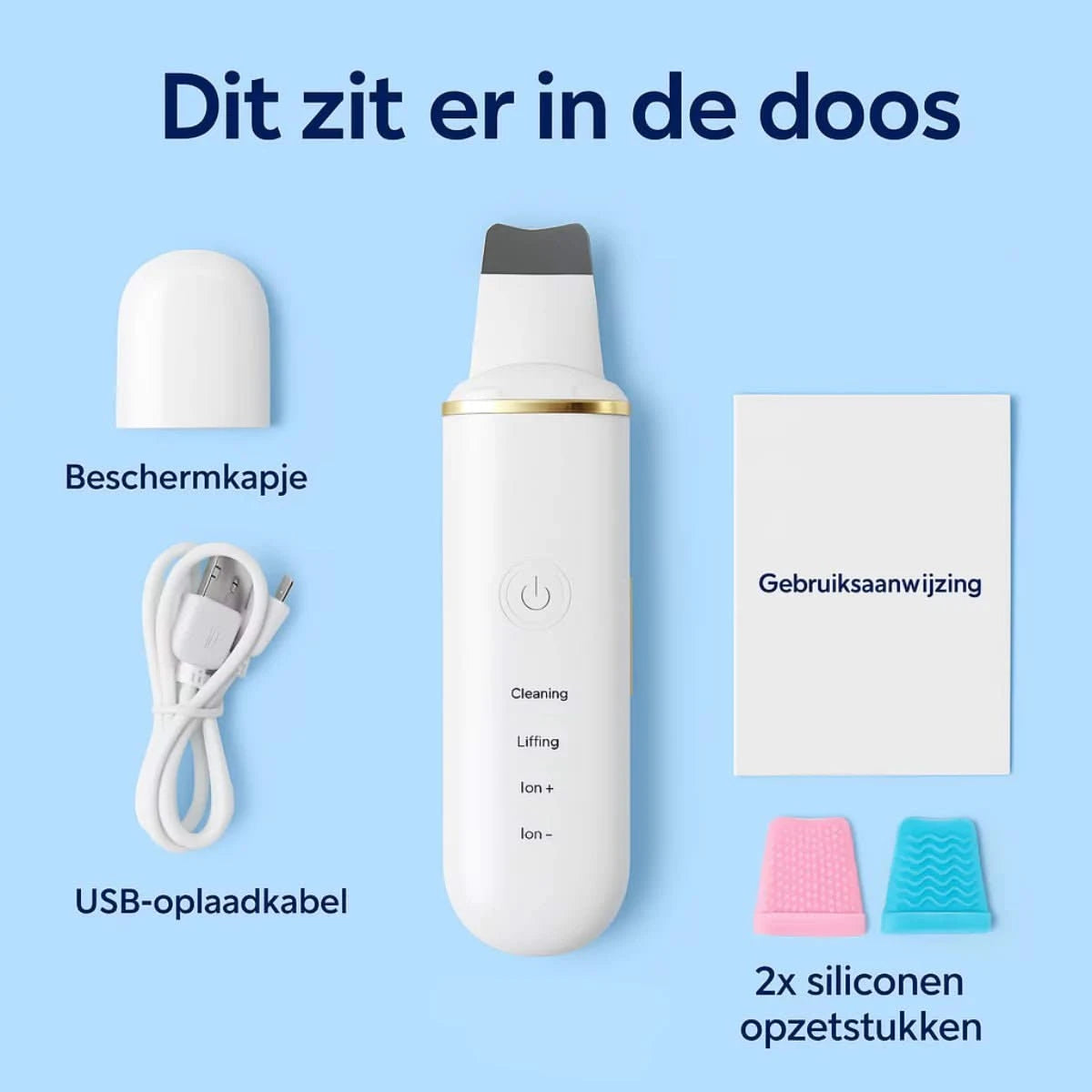 ZuiverScrub™ 4-in-1 Ultrasone Spatel Set