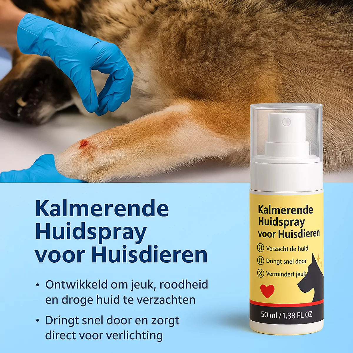 Natuurlijke Huid Spray voor Huisdieren 50 ml